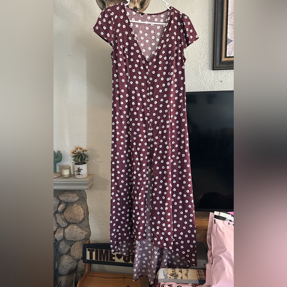 Floral Sleeveless Maxi Dress